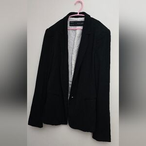 Zara Basic Striped Shirt in Black and White